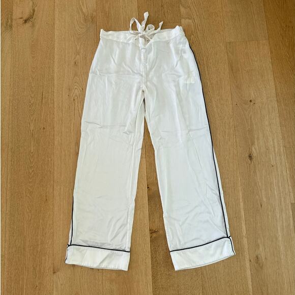 Olivia Von Halle Pyjama Bottoms Coco Size 2 Ivory Black - Picture 1 of 8